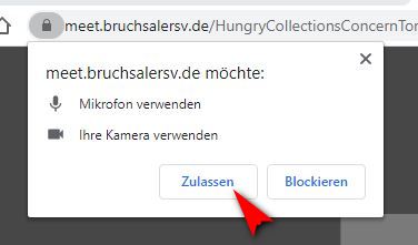 Webcam Berechtigung